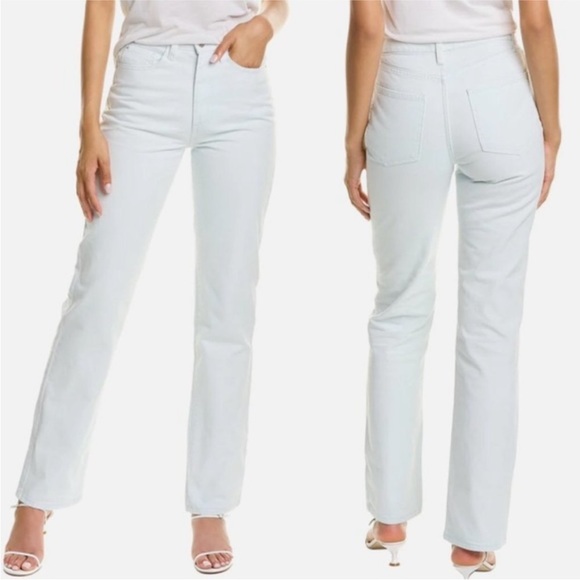 NWT WeWoreWhat High Rise Stretch Denim Kick Flare Jeans in Super Bleached - Picture 4 of 5